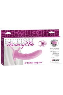 PD4530-11 Страпон универсальный Hollow Strap-On 8" полый розовый