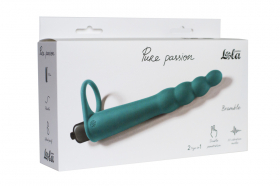 1201-03 ВИБРОНАСАДКА ДЛЯ ДВОЙНОГО ПРОНИКНОВЕНИЯ PURE PASSION BRAMBLE GREEN