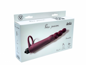 1201-02 ВИБРОНАСАДКА ДЛЯ ДВОЙНОГО ПРОНИКНОВЕНИЯ PURE PASSION BRAMBLE WINE RED