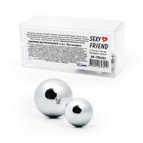 SF-70161 ШАРИКИ ВАГИНАЛЬНЫЕ 2 шт. без шнурка, металл D 30 мм (110 гр.), D 20 мм (35 гр.) SF-70161 ШАРИКИ ВАГИНАЛЬНЫЕ 2 шт. без шнурка, металл D 30 мм (110 гр.), D 20 мм (35 гр.)