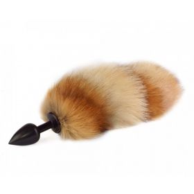 SB-9020 Анальная пробка TPE с хвостиком, 20-25 см