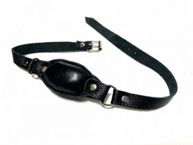 60013 Кляп кожаный черный