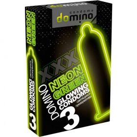 Презервативы DOMINO NEON GREEN 3шт.